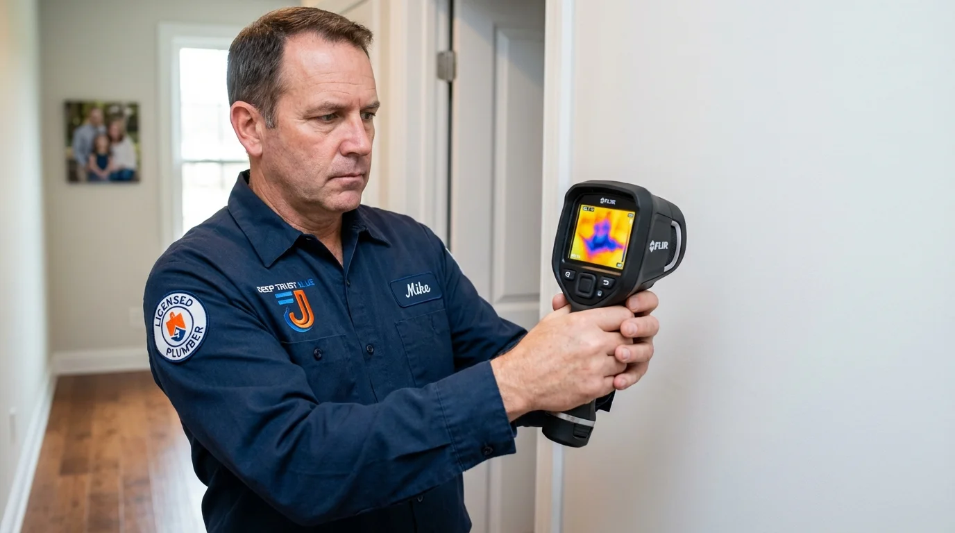 Thermal imaging leak detection by Johns Plumbing LLC in Lakewood